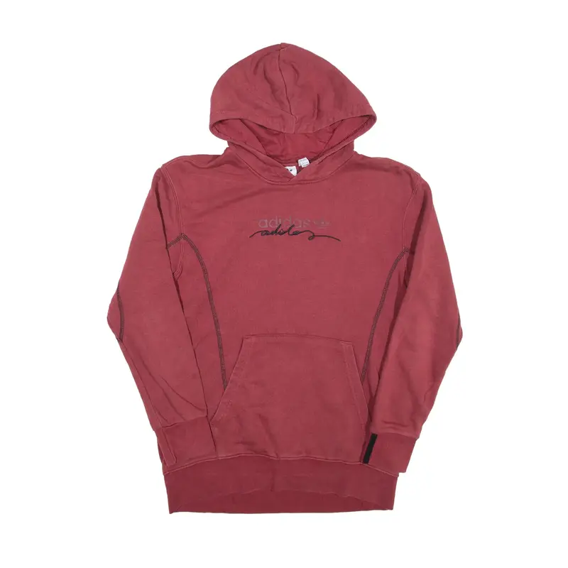 ADIDAS Hoodie Maroon Pullover Girls 13-14 Years