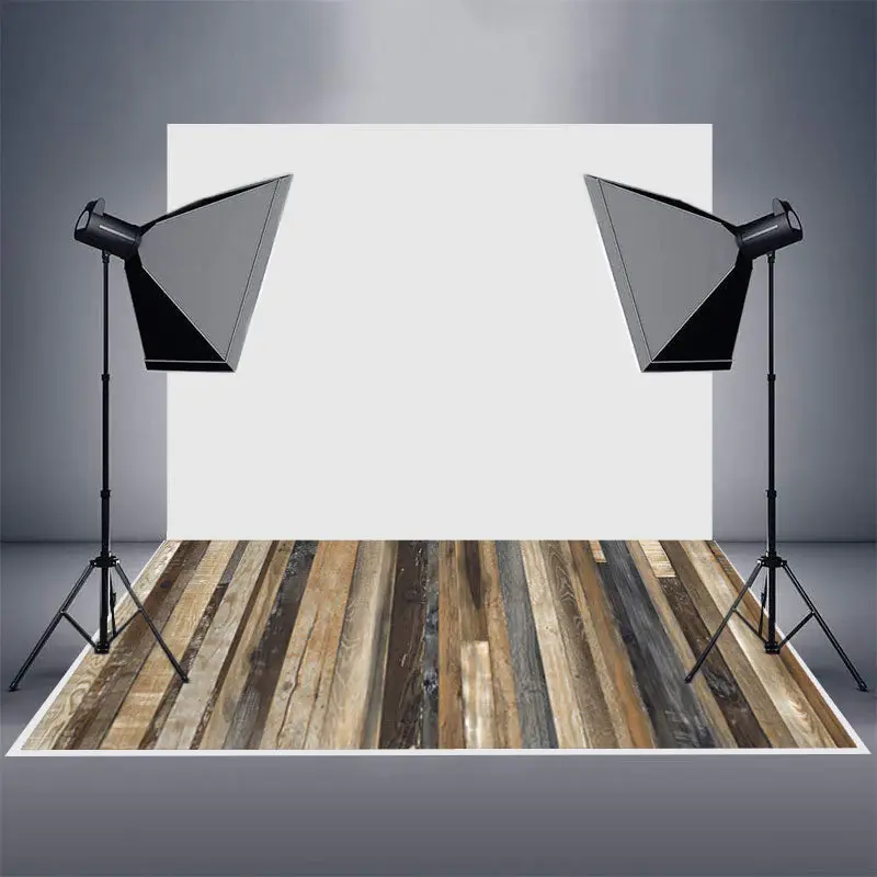Vintage Rustic Stained Old Wood Rubber Floor Mat - Aperturee