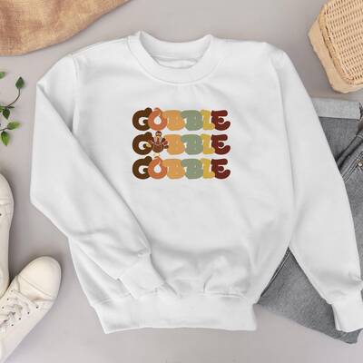 Thanksgiving Gobble Sweatshirt, Turkey Sweatshirt, Family Sweatshirt, Thanksgiving Shirt, Fall Sweatshirt, Women Thanksgiving...