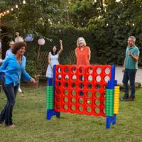 Costzon Jumbo 4-to-Score Giant Game Set, Giant 4 in A Row, Indoor Outdoor Board Game for Kids and Adults, Ideal for Holiday P...
