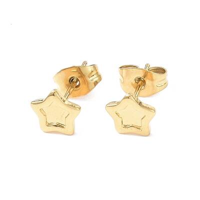 Ion Plating(IP) 304 Stainless Steel Stud Earring Finding