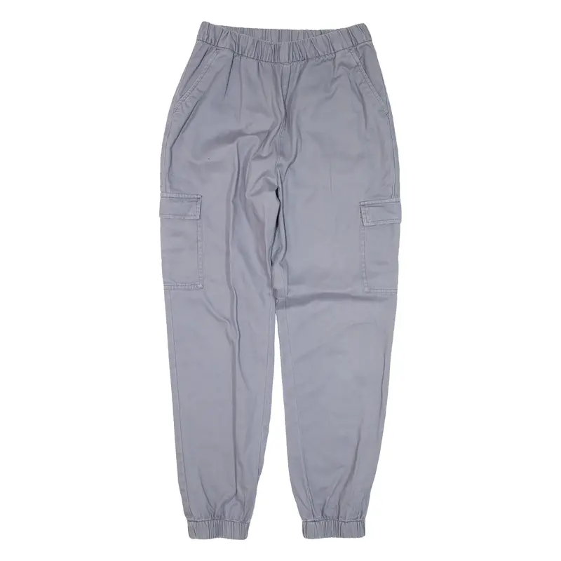 H&M Cargo Trousers Grey Regular Tapered Womens W26 L27