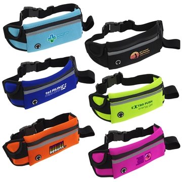 100 Custom Stash Pocket Sport Belt - Water Resistant & Reflective