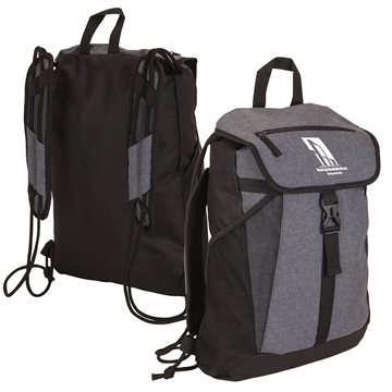 50 Custom Cypress Drawstring Backpack - Padded Straps & Expandable