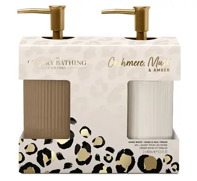 The Luxury Bathing Company Set Regalo Per La Cura Delle Mani In Cashmere, Muschio E Ambra, 2 Pezzi