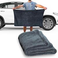 X-Large Microfiber Car Drying Towel - 1300GSM Quick-Dry, High-Absorbent, Edgeless, Streak-Free, and Lint-Free for Car Detaili...