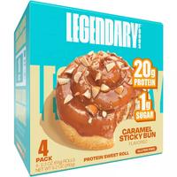 Legendary Foods Gluten Free and Keto Friendly Protein Sweet Roll - Sticky Bun - 9.2oz/4ct Snack Sugar
