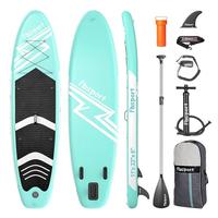 FBSPORT 11' Inflatable Stand Up Paddle Board Premium SUP for Yoga, Beach & Water Sports Wide Non-Slip Deck, Paddle, Pump, Lea...
