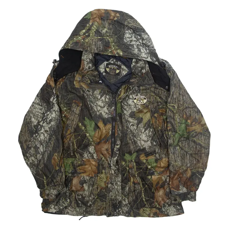 ROCKY GEAR Realtree Mens Jacket Green Hooded L