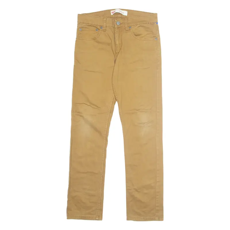 LEVI'S 511 Boys Trousers Brown Regular Tapered W28 L28