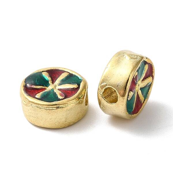 Rack Plating Brass Enamel Beads