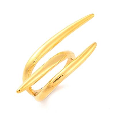 Ion Plating(IP) 304 Stainless Steel Cuff Finger Rings for Women