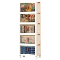 ONAIL 40/64/128QT Foldable Storage Box with Lid,  1-6 layers Holders with Wheels for Kitchen Bedroom Bathroom warehouse  Kitc...