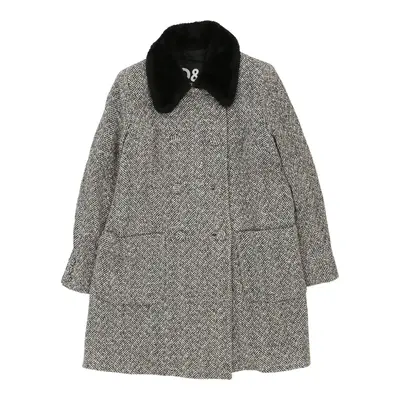 Dolce & Gabbana Trench Coat - Large Grey Wool Blend | Size: large
