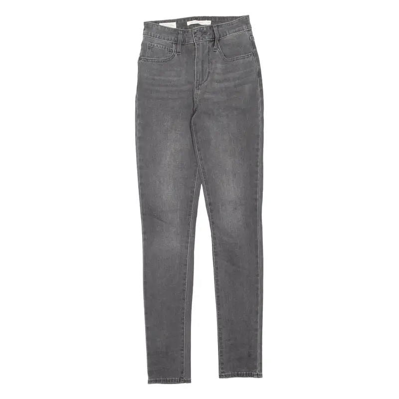 LEVI'S 721 High Rise Womens Jeans Grey Regular Skinny W24 L30