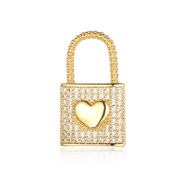 Brass Micro Pave Clear Cubic Zirconia Pendants