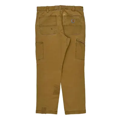 Carhartt Trousers - 35W 30L Brown Cotton Blend