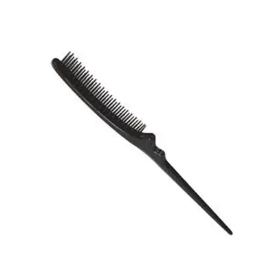 Eurostil Crepar Curved Brush Plastic Bristle Black 1pc