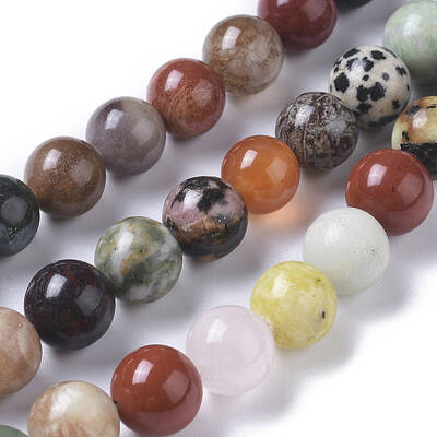 Natural Mixed Gemstone Beads Strands