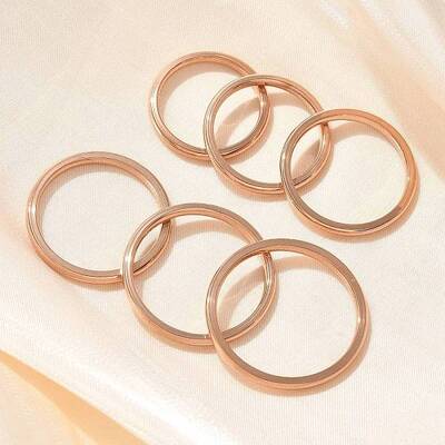 304 Stainless Steel Plain Band Rings