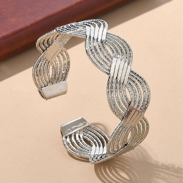 Electrophoresis Iron Cuff Bangles for Women