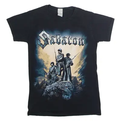 GILDAN Sabaton Mens Band T-Shirt Black Crew Neck S