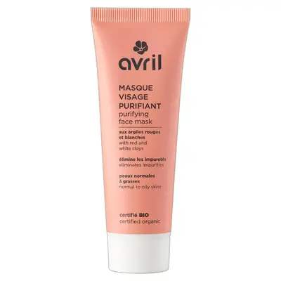 Avril Purifying organic red and white clay mask Normal combination skin 50ml
