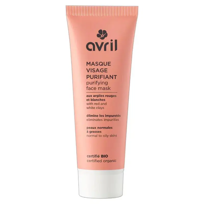 Avril Purifying organic red and white clay mask Normal combination skin 50ml
