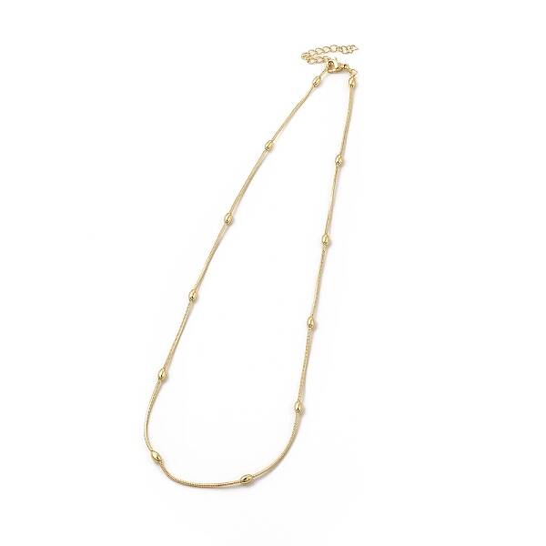 Rack Plating Brass Satellite Chain Necklace for Women