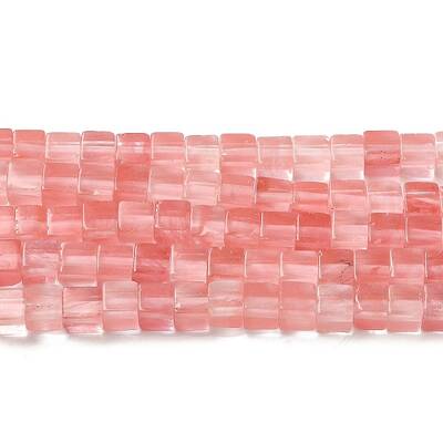 Cherry Quartz Glass Beads Strands