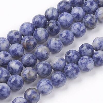 Natural Blue Spot Jasper Bead Strands