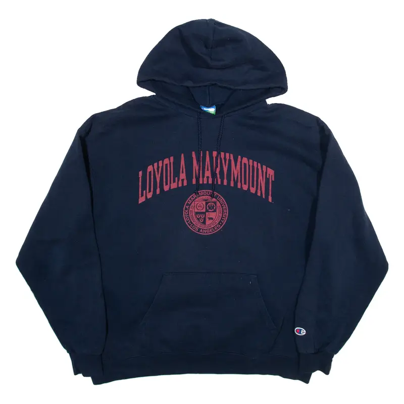 CHAMPION Loyola Marymount Mens Blue Hoodie USA XL