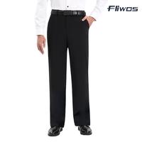 2025 Fliwos Slimastrouser Stretch Straight Leg Pants Classic fit Expandable Waist Business Casual Pants No Ironing Required M...
