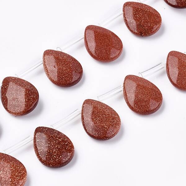 Synthetic Goldstone Beads Strands