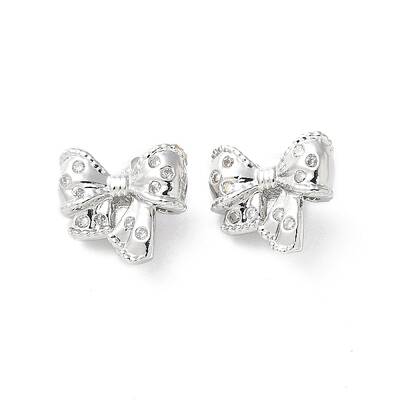 Brass Micro Pave Clear Cubic Zirconia Pendants