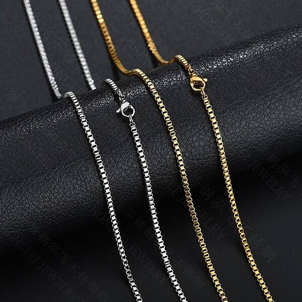 Stainless Steel Box Chain Necklace
