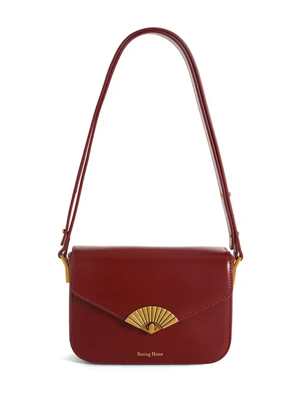 Smting leather mini flap bag