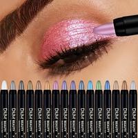 16 Color Shimmery Eyeshadow Stick Set, Waterproof Long-lasting Eyeshadow Pencil with Mix-tone Palette, Pearlescent Glitter Ey...
