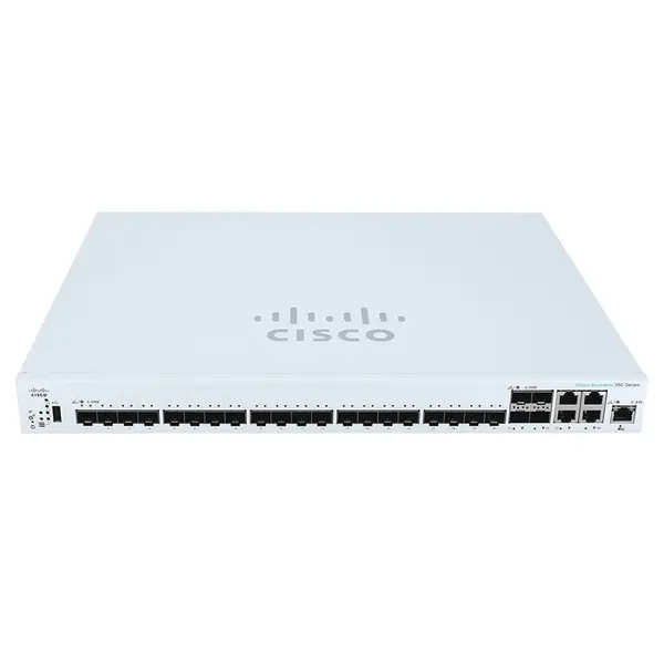 Cisco CBS350-24XS | Business 350 Series CBS350-24XS 24 x SFP+ Ports 10GBase-X 4 x Copper SFP+ Combo Ports Layer 3 Managed Rac...