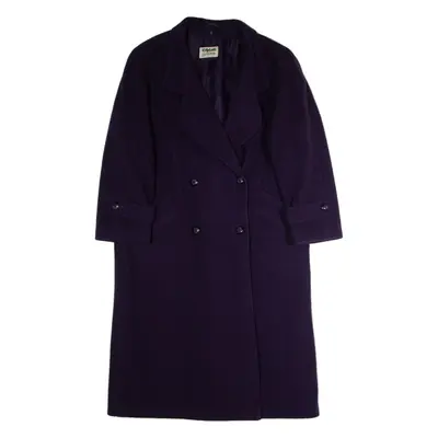 CITYLINE BY SCHERER Womens Trench Coat Purple Wool 90s M