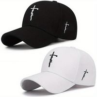 Faith Letter & Cross Embroidery Baseball Cap - Adjustable Casual Outdoor Sports Hat for Men & Women, Perfect for Daily Wear &...