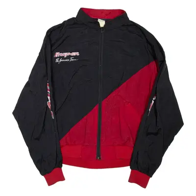 SWINGSTER Snap-on Performance Team Mens Track Jacket Black Nylon XL