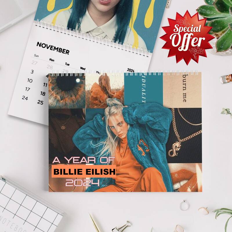 Billie 2024 Calendar, Eilish 2024 Wall Calendar, Celebrity Calendar 2024