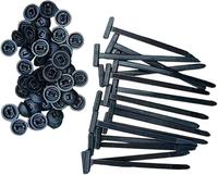 100Pcs Nylon Universal Cable Tie Buckle, Heavy Duty Self-Locking Nylon Zip Ties Holder, Multipurpose Multifunctional Sticky W...
