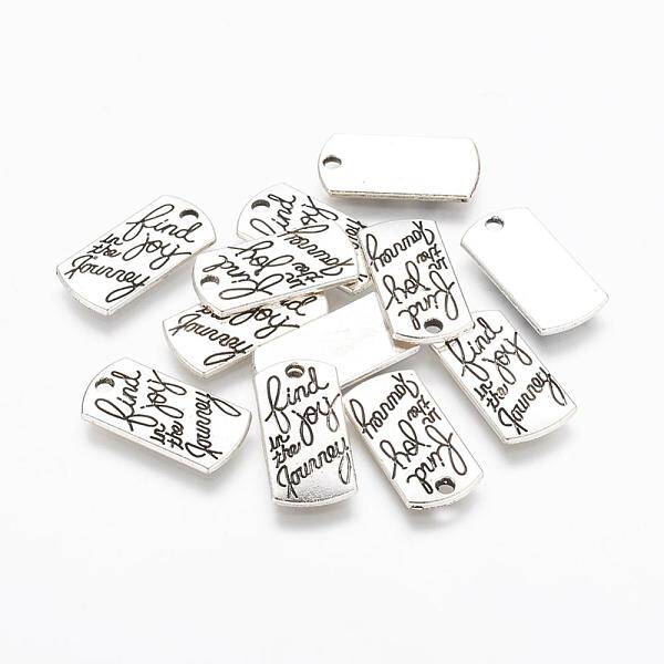 Tibetan Style Alloy Rectangle Pendants