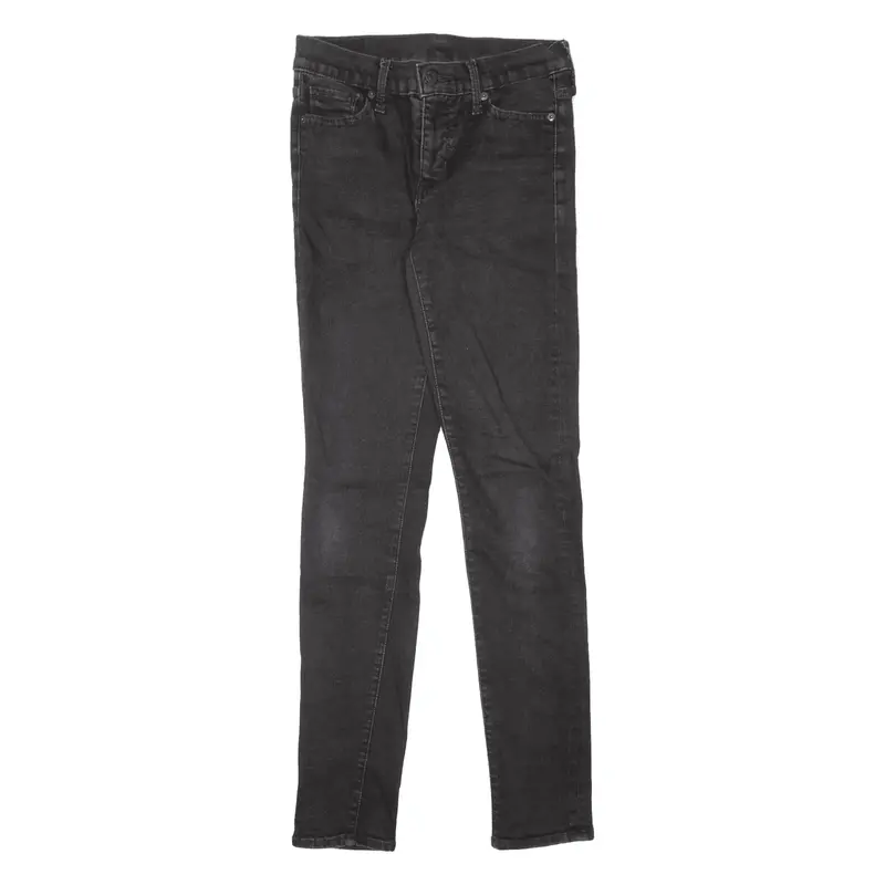 LEVI'S Jeans Black Denim Slim Skinny Womens W26 L30