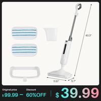【House Cleaning Combo  Gifts】Steam Mop & Vacuum Cleaner for Floor Cleaning,Lightweight FloorCleaner for Hardwood/Tile/Lam...