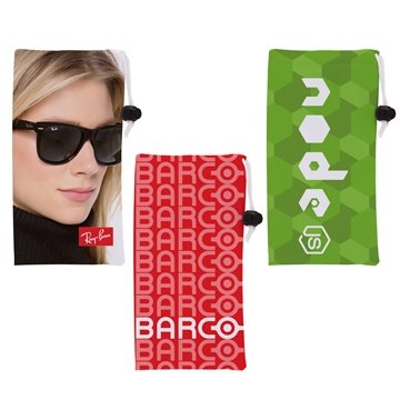 100 Custom Dye-Sublimated Microfiber Sunglass Pouch - Protective