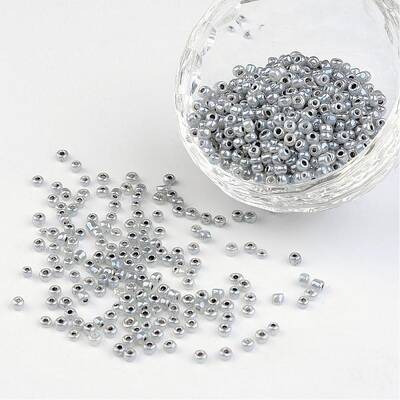 8/0 Ceylon Round Glass Seed Beads