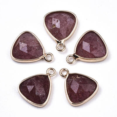 Natural Strawberry Quartz Charms